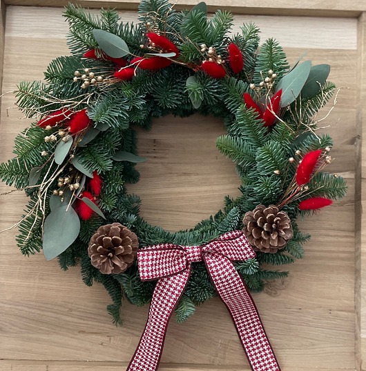 wianki Wianek bożonarodzeniowy naturalny