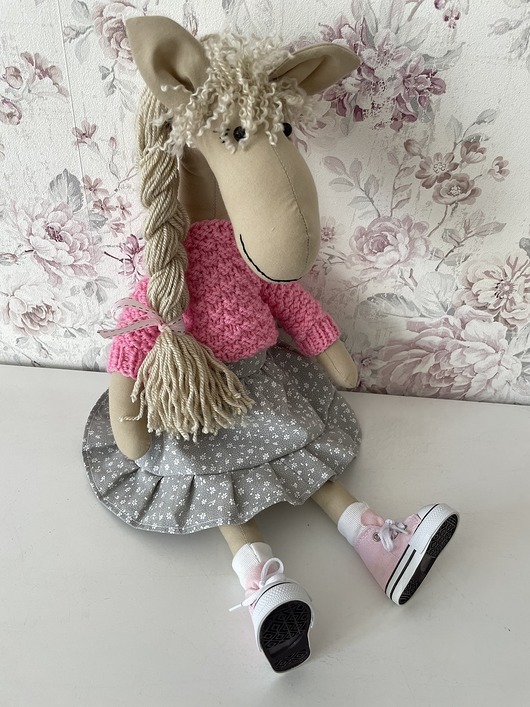 misie i maskotki Maskotka Konik Tosia 55 cm