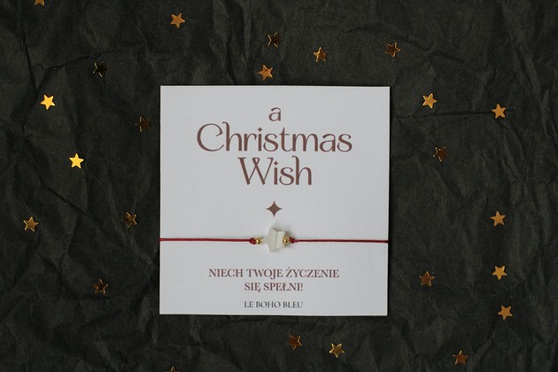 bransoletki na sznurku A Christmas Wish - Bransoletka z gwiazdką, spełniająca życzenia ;)