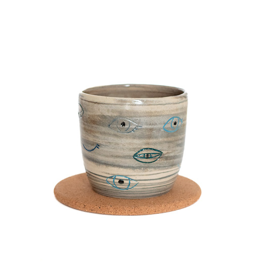 doniczki Doniczka ceramiczna oczy