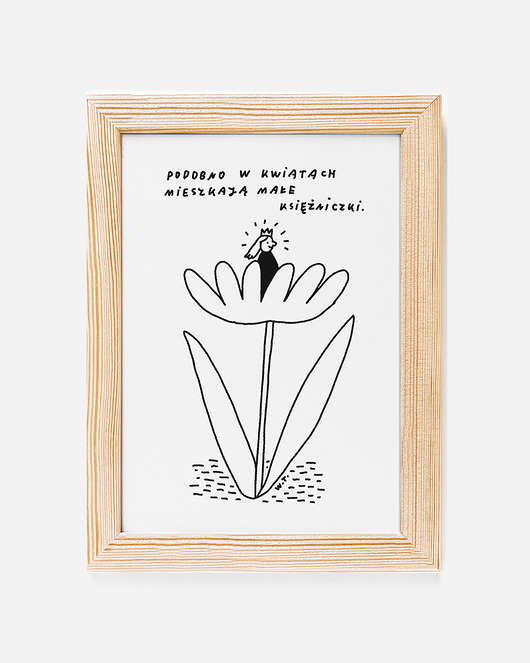 grafiki i ilustracje Print MAŁE KSIĘŻNICZKI