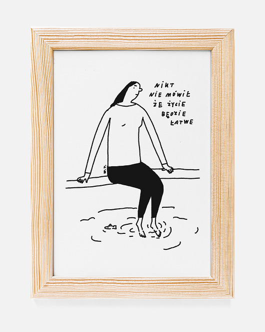 grafiki i ilustracje Print NIKT NIE MÓWIŁ