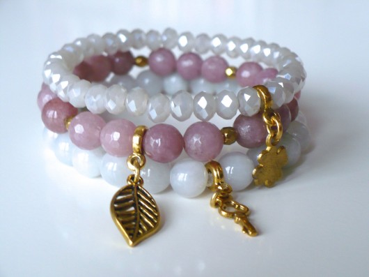 Medium set - pink & white SweetHeart Studio