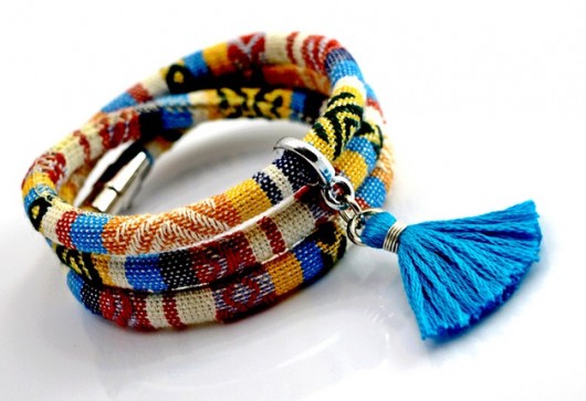 bransoletki - inne bransoletka MAGNETOOS BOHO PEROO z chwostem