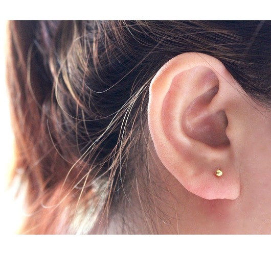 kolczyki pozłacane Kolczyki pozłacane Malutkie kuleczki balls 3mm