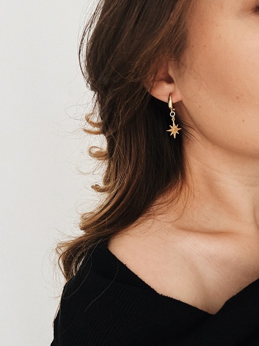 kolczyki pozłacane Kolczyki pozłacane Star
