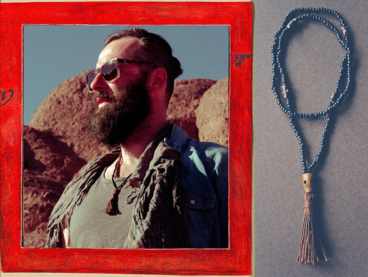 WANDERLUST naszyjnik z CZASZKĄ Z KOŚCI NOMAD ACCESSORIES