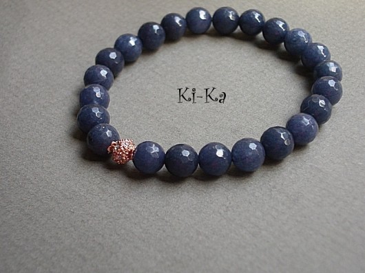 Dark blue and rose gold  KiKa pracownia
