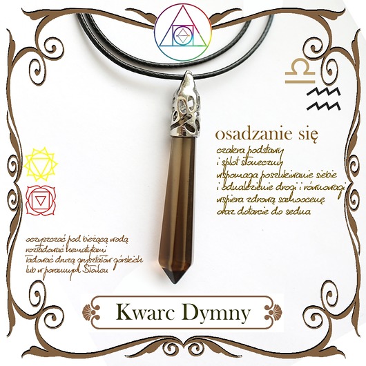 wisiory Kwarc Dymny obelisk