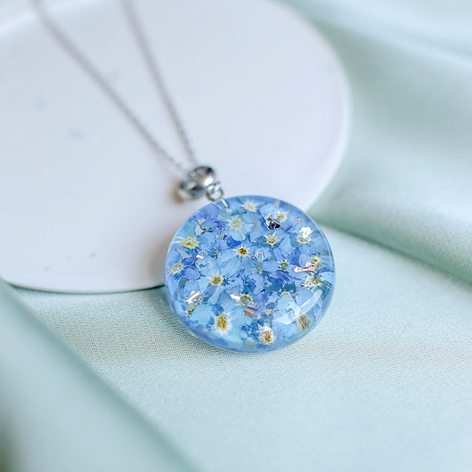 wisiory Wisiorek z niezapominajkami