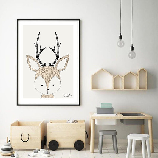 Plakat skandynawski "Jelonek" scandiposter