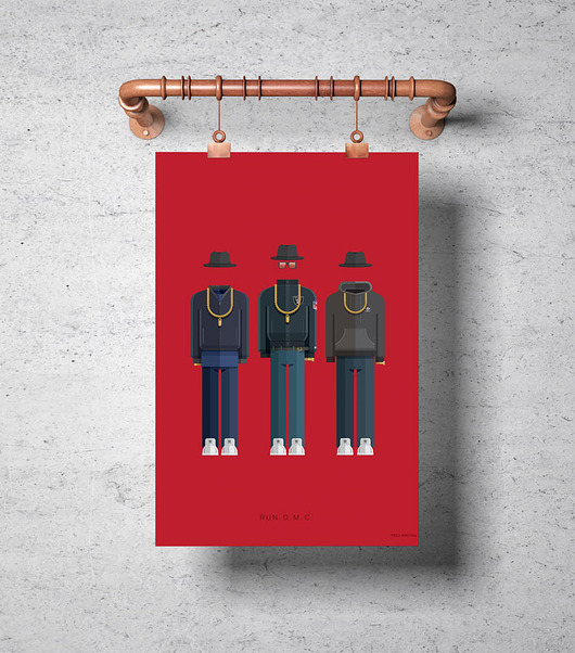 Plakat Run DMC  minimalmill