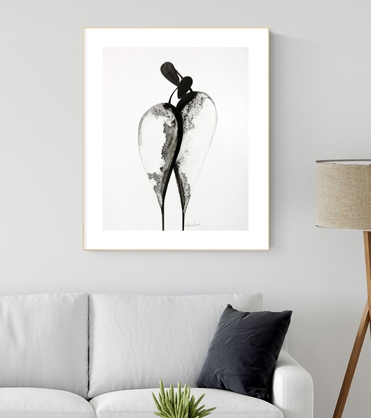 grafika 40 x 50 cm wykonana ręcznie,abstrakcja Krystyna Siwek Art