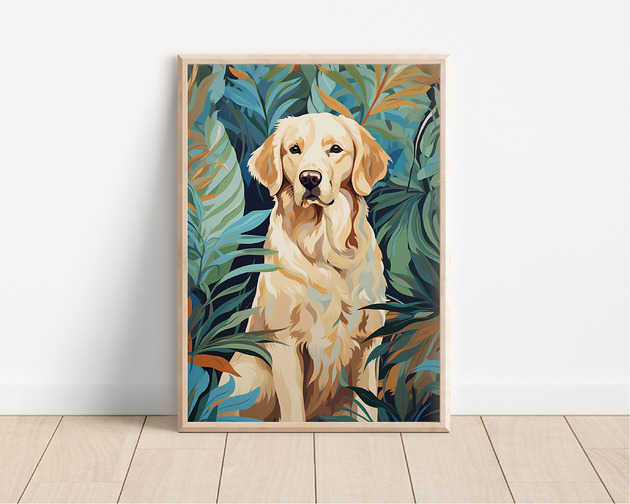 plakaty Plakat golden retriever