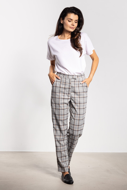 spodnie materiałowe damskie Spodnie B748