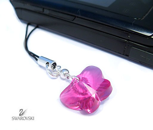Brelok kryształ Swarovski >Fuksja< Marta Latawiec