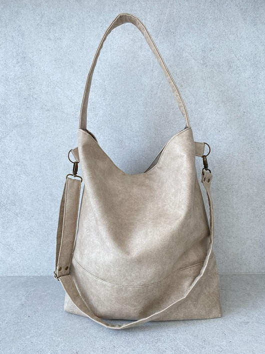 torby na ramię Torba hobo XXL - beż
