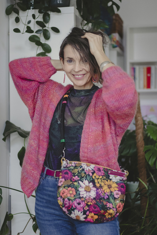 torby na ramię Wrzosowe... kolorowa listonoszka