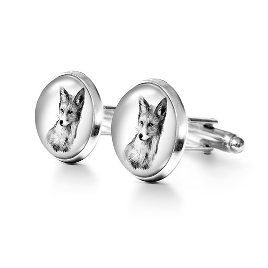 spinki do mankietów Lis - Into the Wild - spinki do mankietów