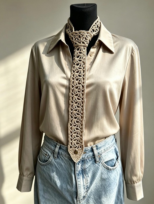 apaszki Krawat handmade z bawełny