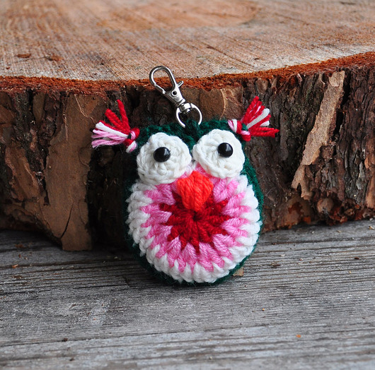 breloki Szydełkowa sówka, brelok