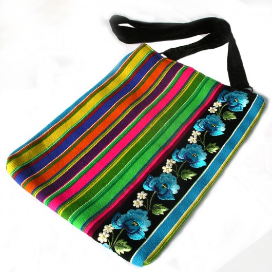 Multi Stripe Embroidered FOLK_art na ludowo