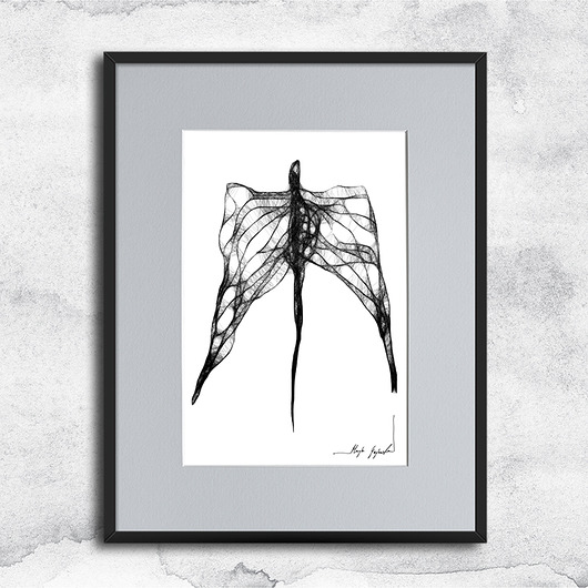 grafiki i ilustracje Grafika z ramą - nr 127 - anioł