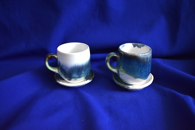 filiżanki Filiżanki ceramiczne morskie