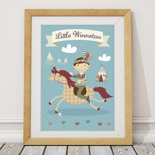 Plakat Little Winettou. Duży plakat 50x70cm. Sprinkles
