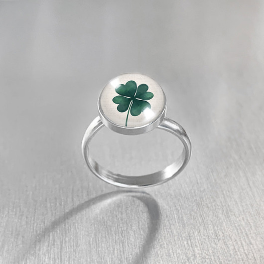 pierścionki srebrne Pierścionek Good Luck - stalowy simple ring