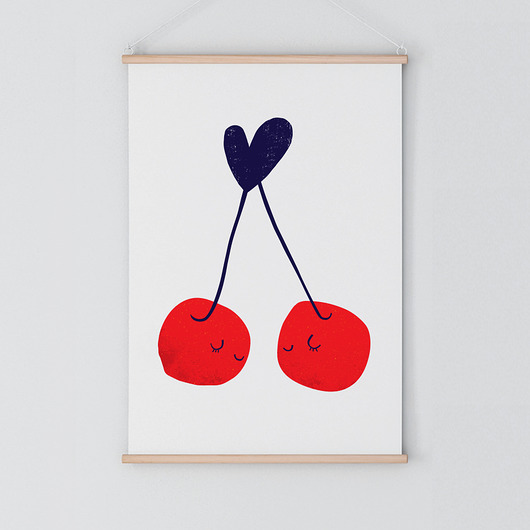 Cherry love | plakat A3 milostudio