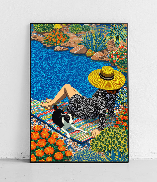 plakaty Plakat Letni odpoczynek nad wodą