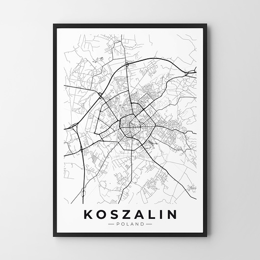 plakaty Plakat Mapa Koszalin