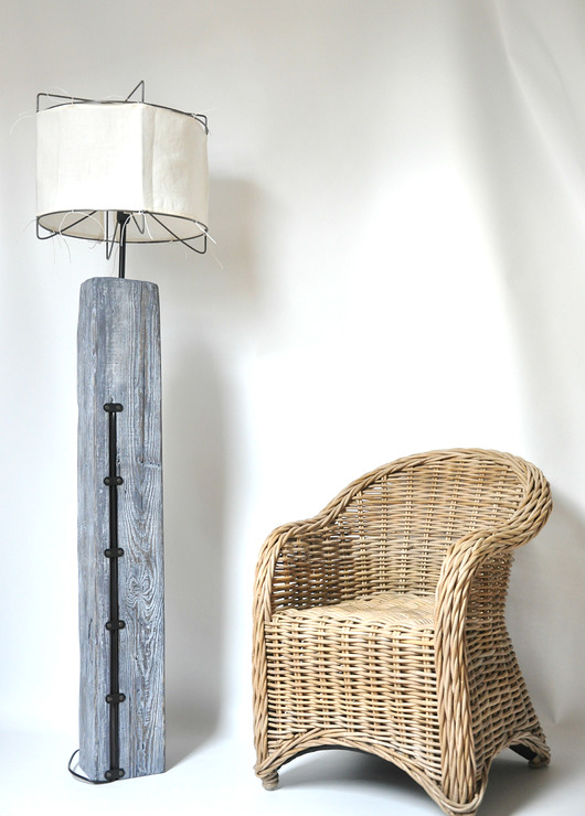 lampy podłogowe Lampa stojąca - wysoka, salonowa z abażurem