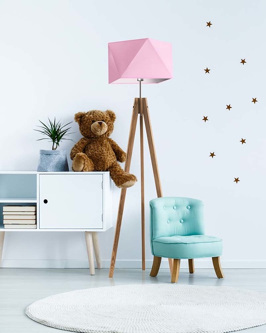 lampy do pokoju dziecka Drewniana lama stojąca na trójnogu do pokoju dziecka LAGOS KIDS