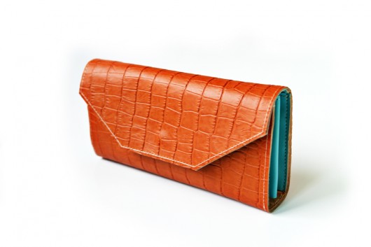 Portfel  Orange Croco/Mint  03 Pansy