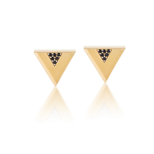 kolczyki pozłacane Kolczyki triangle gold