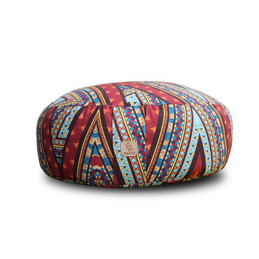 pufy do siedzenia Pufa z łuską gryki boho azteckie wzory