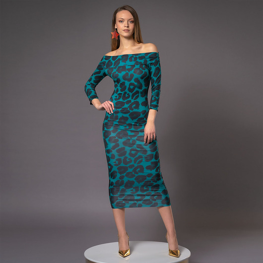 sukienki maxi damskie Sukienka z odkrytymi ramionami