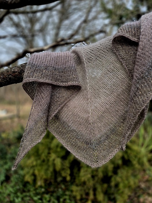 szale damskie Beże w chmurach / puchata