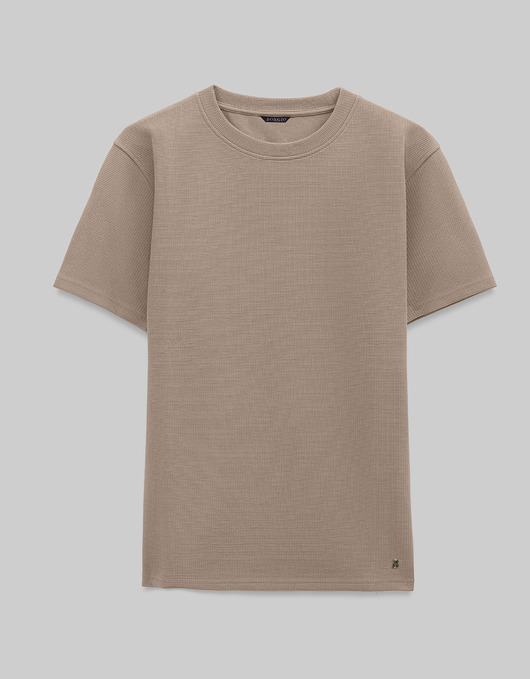 t-shirty męskie T shirt do kompletu valleve beżowy