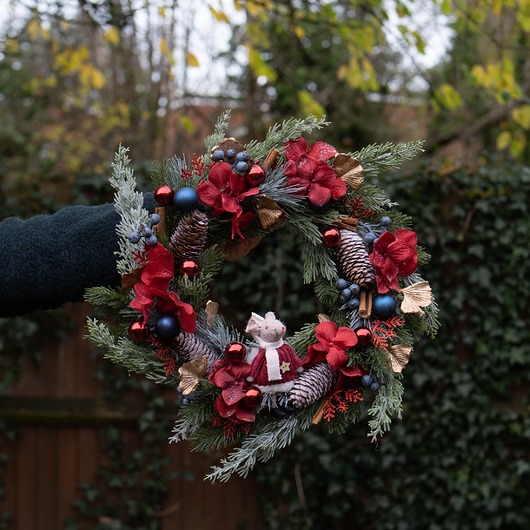 wianki bożonarodzeniowe Wianek świąteczny "Wonderful Christmastime"
