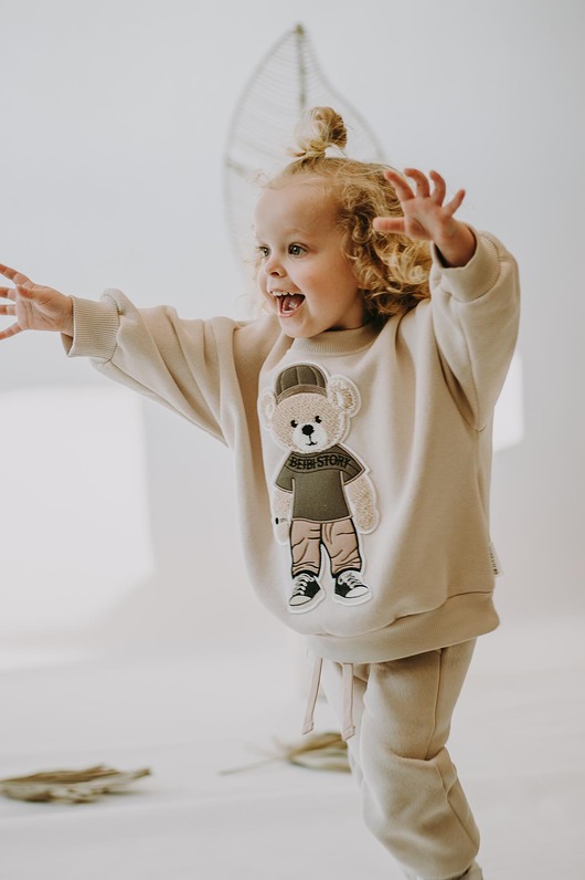bluzy dla chłopców Bluza oversize Tony Teddy