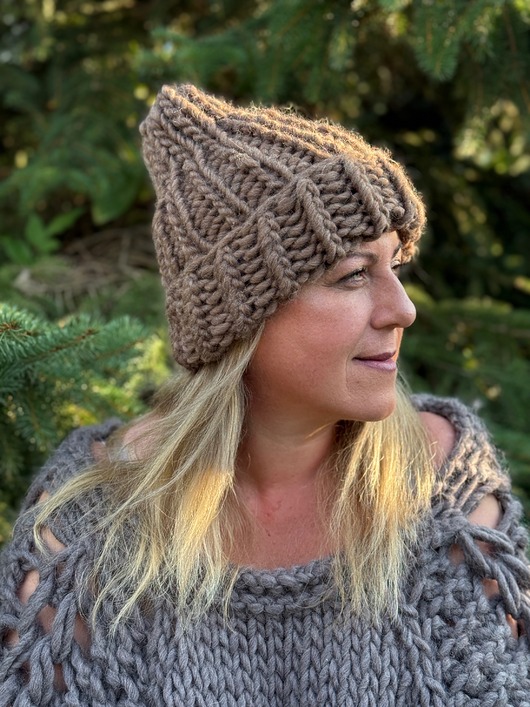 czapki damskie Beanie handmade