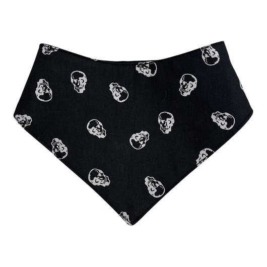 ubranka dla zwierząt Bandana, chusta, apaszka dla psa, jamnika zapinana na nap Czaszki