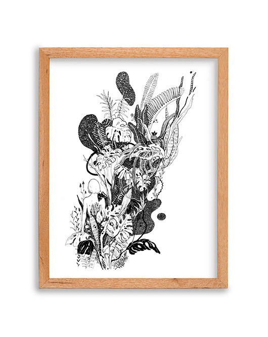 Plant lady rena illustration