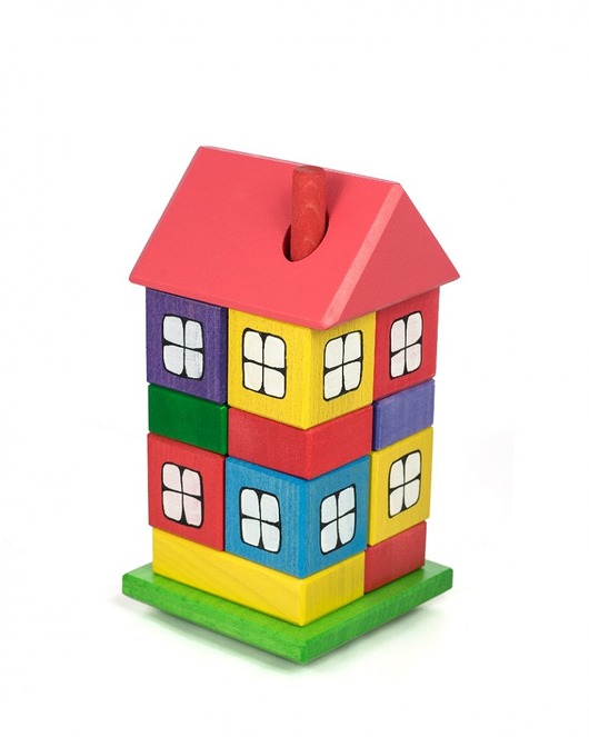 Domek z klocków Montessori + PERSONALIZACJA Tarnawa