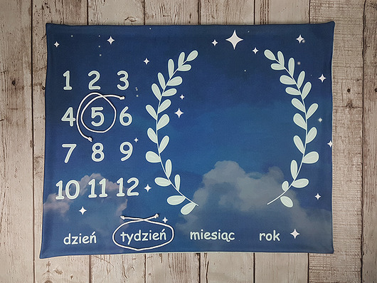 FOTO kocyk dla niemowaka  mata do zdjęć 80x100 kid be