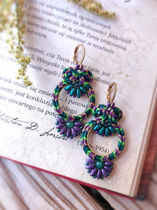 kolczyki soutache Sweet Autumn kolczyki sutasz