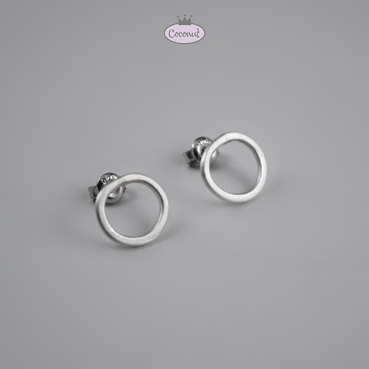 kolczyki srebrne Kolczyki ECLIPSE srebro 925 sztyfty lekkie